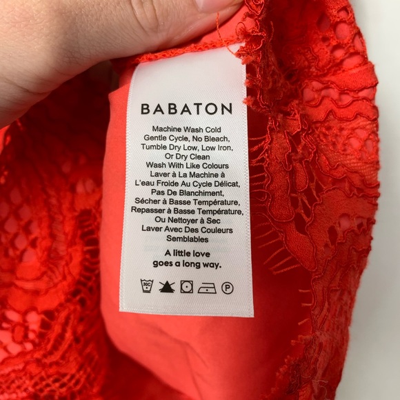 Aritzia Babaton | Red Henry Mini Dress - 00 - Picture 5 of 5